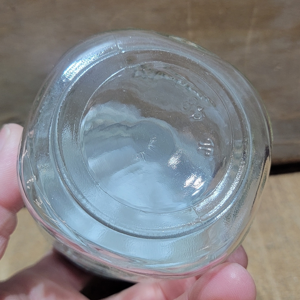 Pair Of Vintage Rare Half Pint Jars - Putnam And Mason 1/2 Pints - Picture 7 of 10